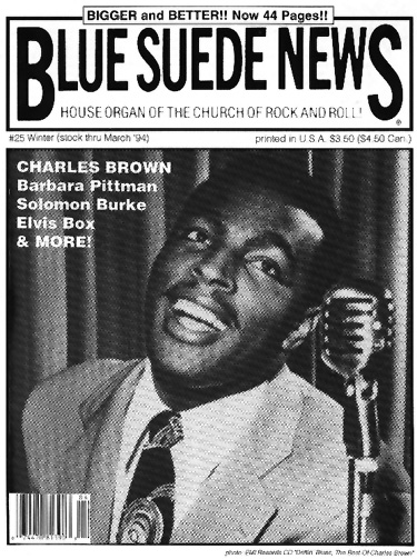 Among its feature articles is a story about <b>Charles Brown</b>, famous Blues ... - 25cover